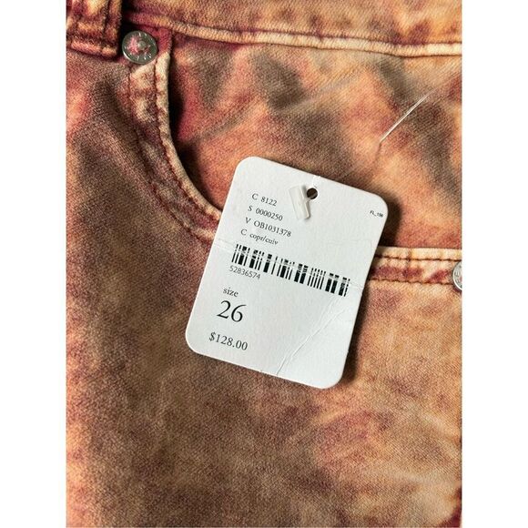 NEW Free People CRVY Foxy Lady Velvet Bootcut Pants 26 High Rise Rusty Brown - Picture 7 of 13